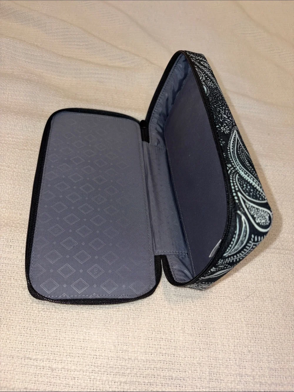 Vera Bradley Black Paisley Case